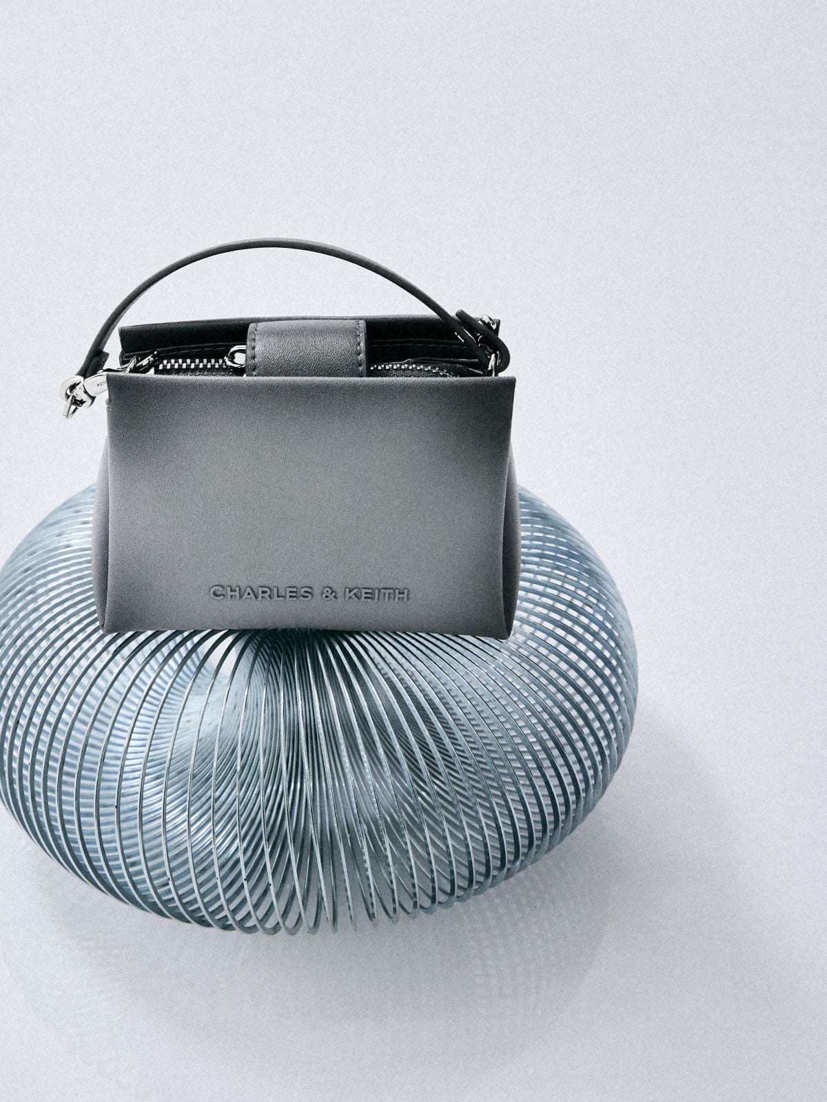 Grey Bosie Ombre Micro Bag - CHARLES & KEITH