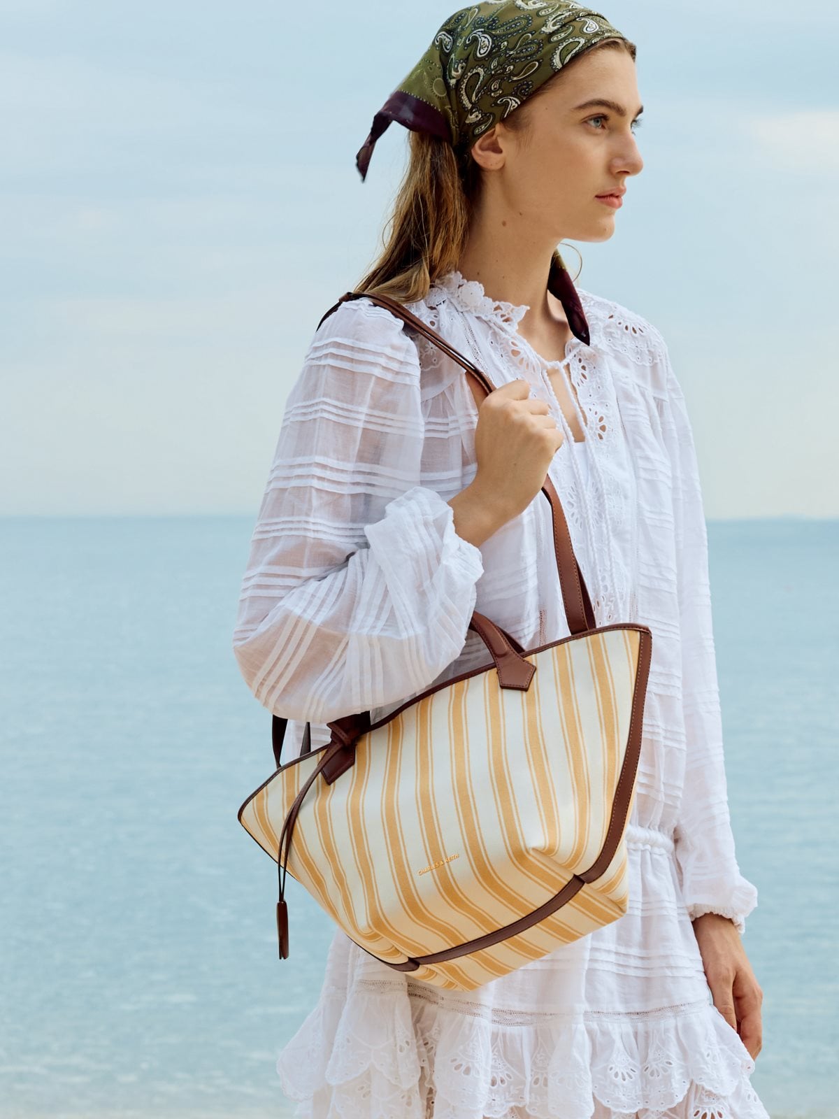 Ivanna 帆布托特包 - Butterscotch Yellow - CHARLES & KEITH