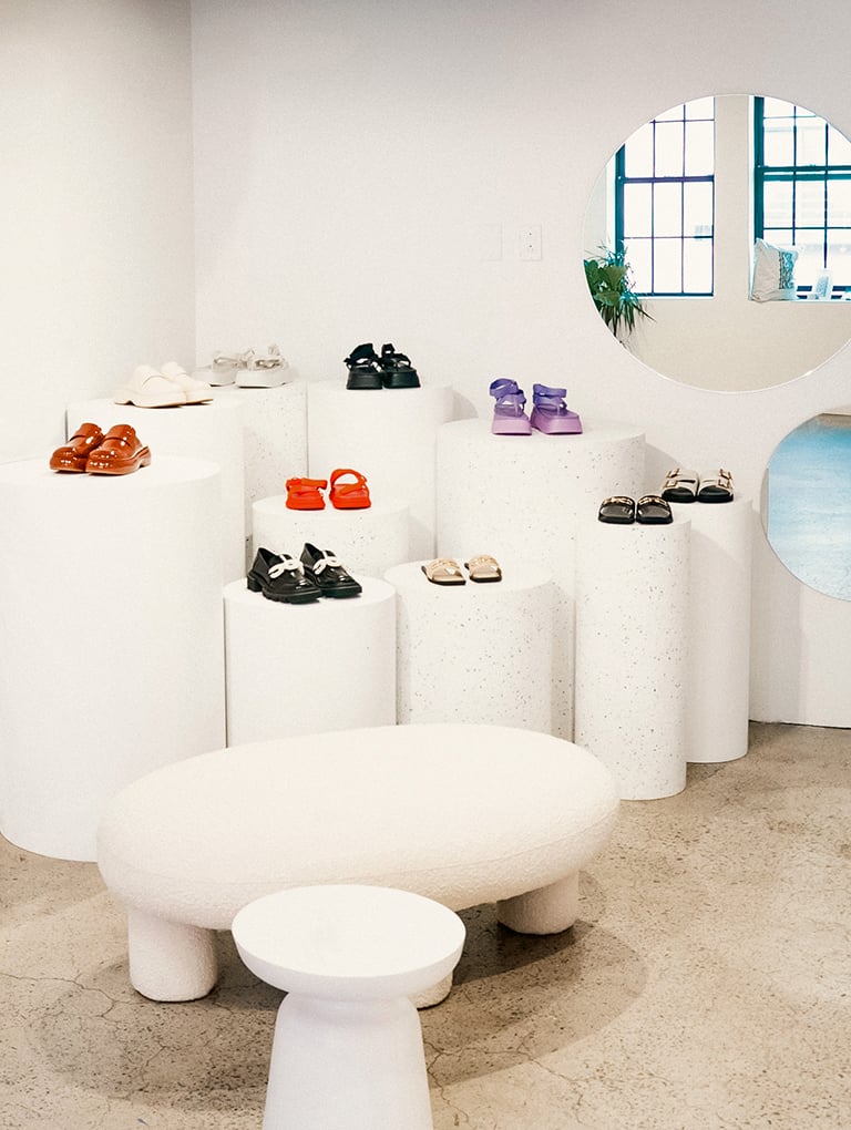 Interiors of CHARLES & KEITH’s pop-up store at Showfields, New York City - CHARLES & KEITH