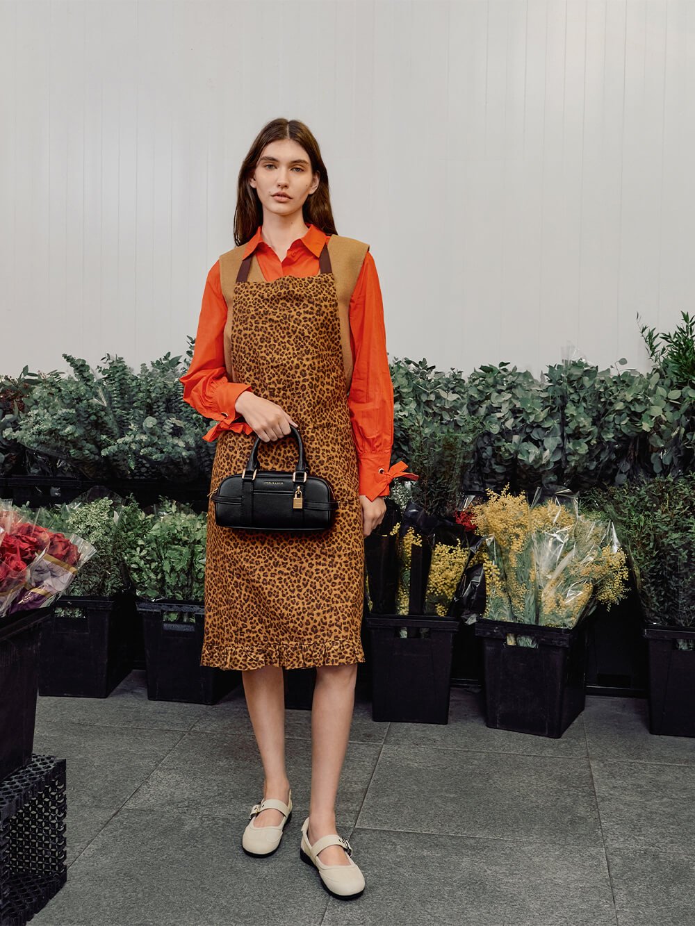 Black Scottie Canvas Bowling Bag - CHARLES & KEITH