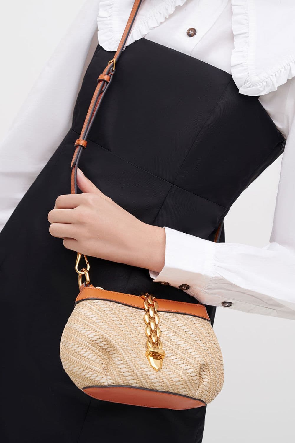 Women's orange Isana chain-handle bag - CHARLES & KEITH