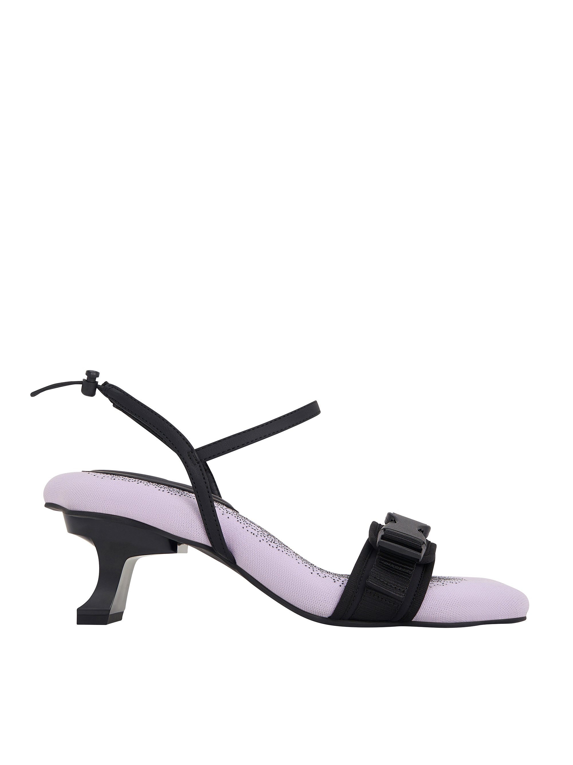 나일론 웨이브-엣지 스컬프처럴-힐 샌들 - Lilac - CHARLES & KEITH x PH5