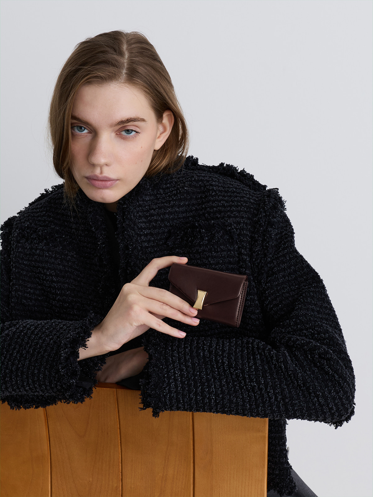 Arwen 箱型鍊條包 - 黑色 - CHARLES & KEITH