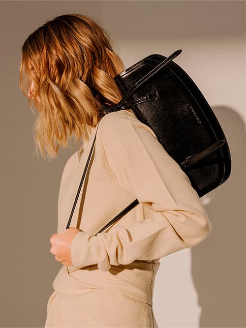 Single Handle Shoulder Bag, Black