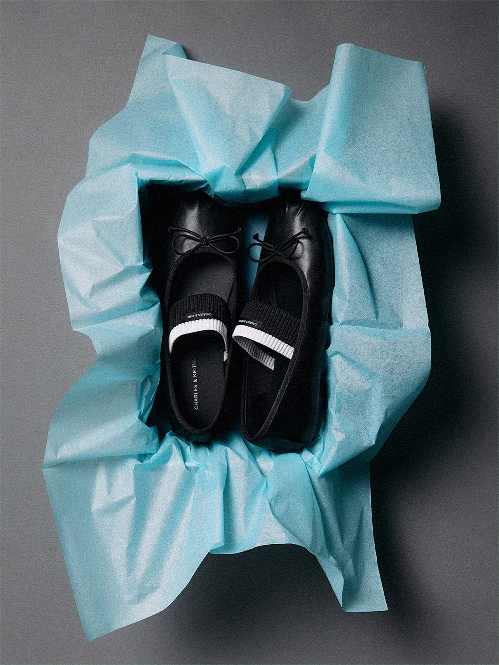 블랙 위노나 메리 제인 플랫 - CHARLES & KEITH