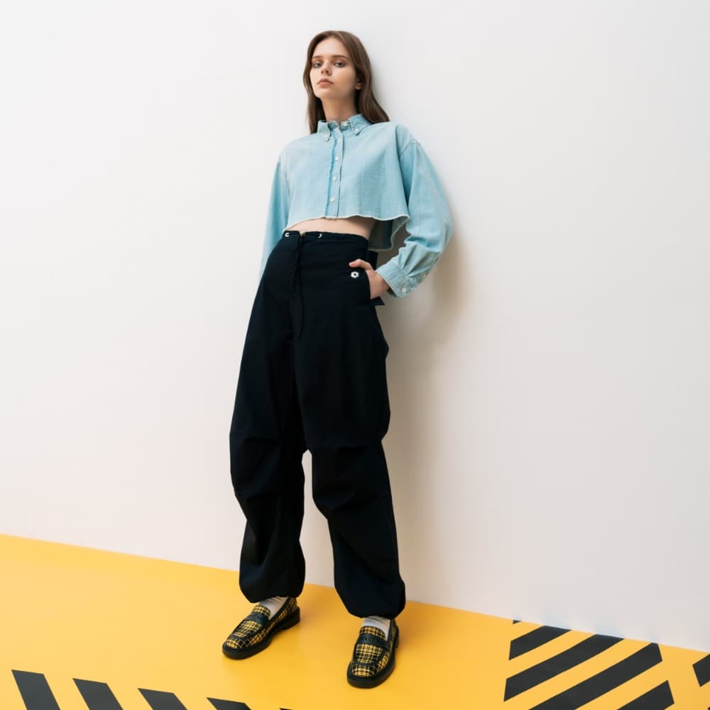 Women's yellow checkered penny loafers - CHARLES & KEITH