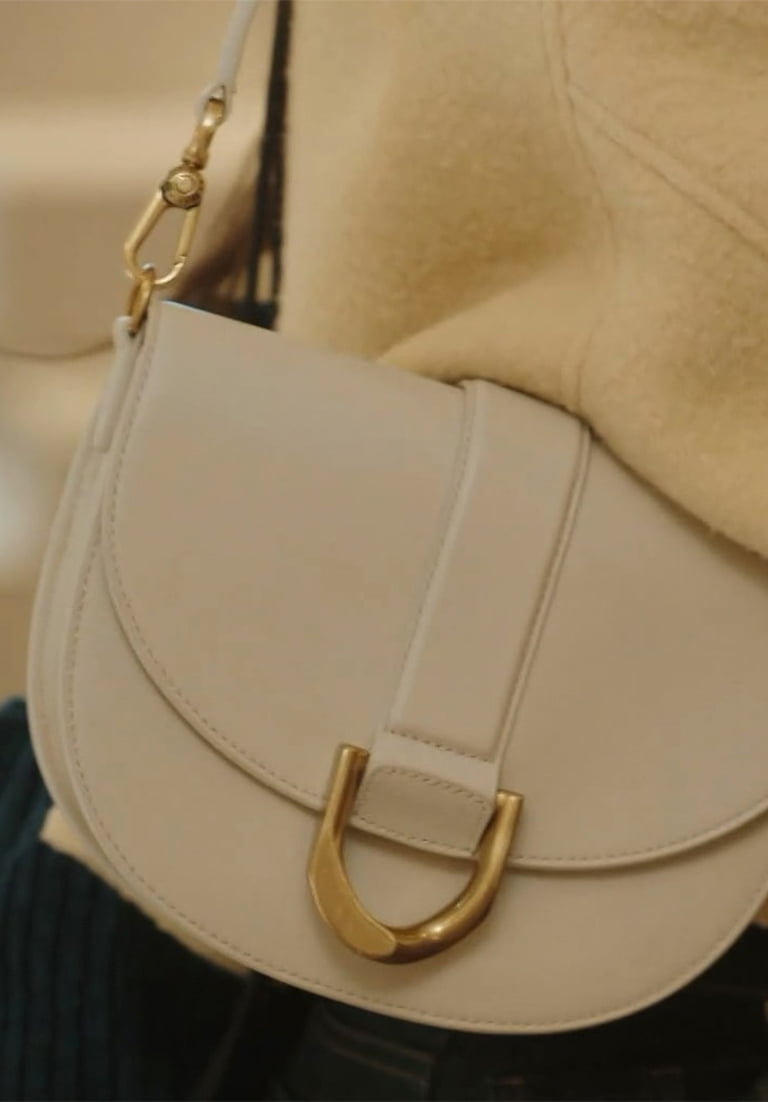 Gabine Leather Saddle Bag  - CHARLES & KEITH