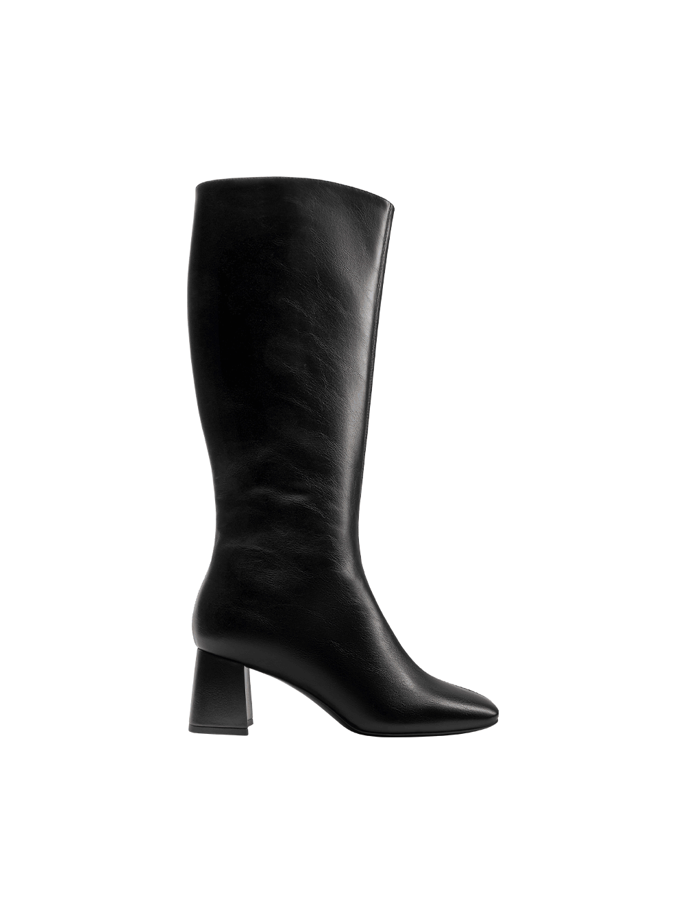 Women's Karter Faux Suede Pointed-Toe Ruched Buckled Kitten-Heel Boots in cognac - CHARLES & KEITH