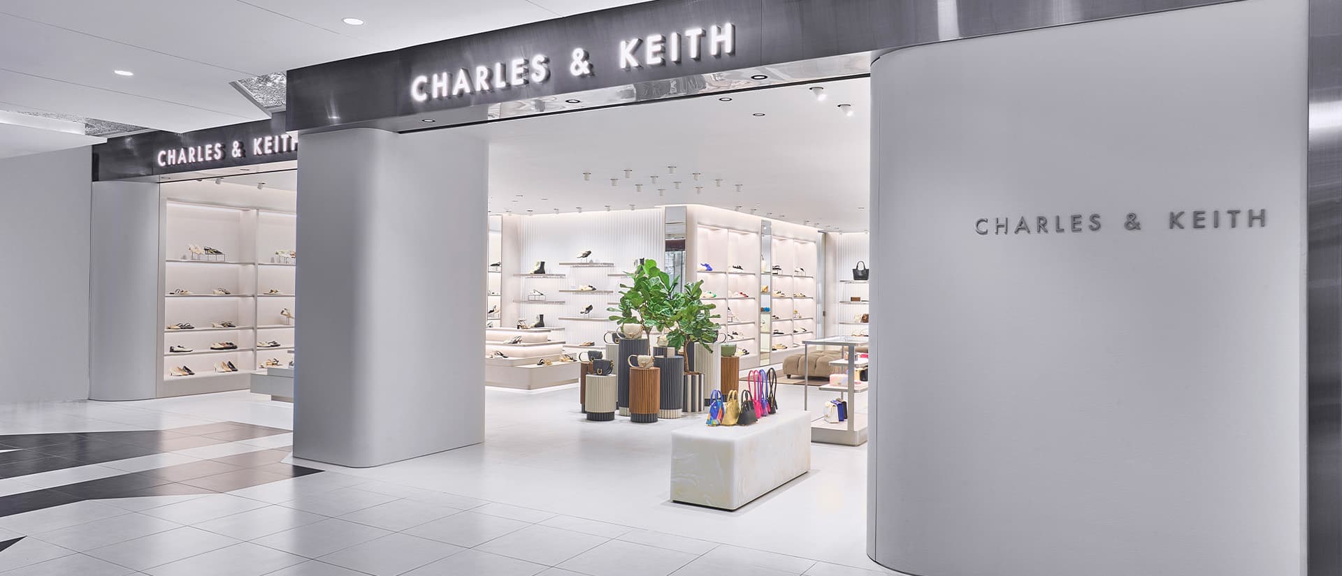 Image of CHARLES & KEITH’s storefront at Tampines Mall, Singapore - CHARLES & KEITH