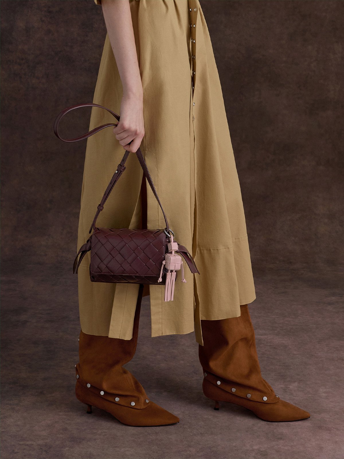 Ivette Woven Robot Bag Charm - CHARLES & KEITH