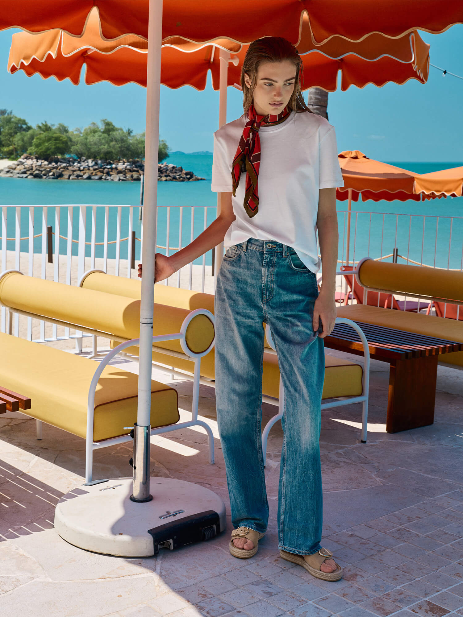 Kaida 草編厚底拖鞋 - Sand2 - CHARLES & KEITH