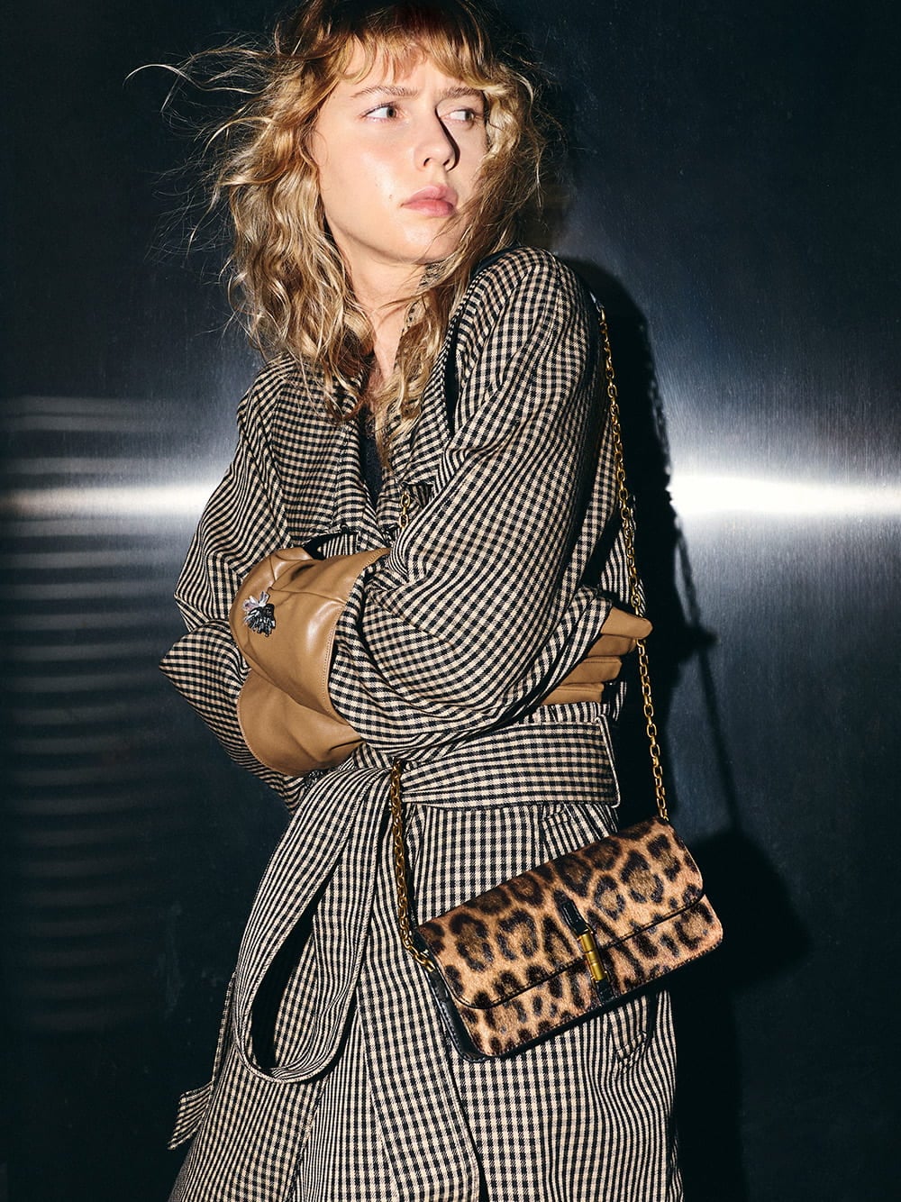 Cesia Leopard-Print Wallet On Chain - CHARLES & KEITH