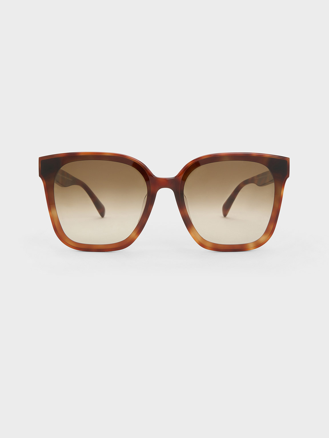 Gabine Tortoiseshell Oversized Butterfly Sunglasses - T. Shell