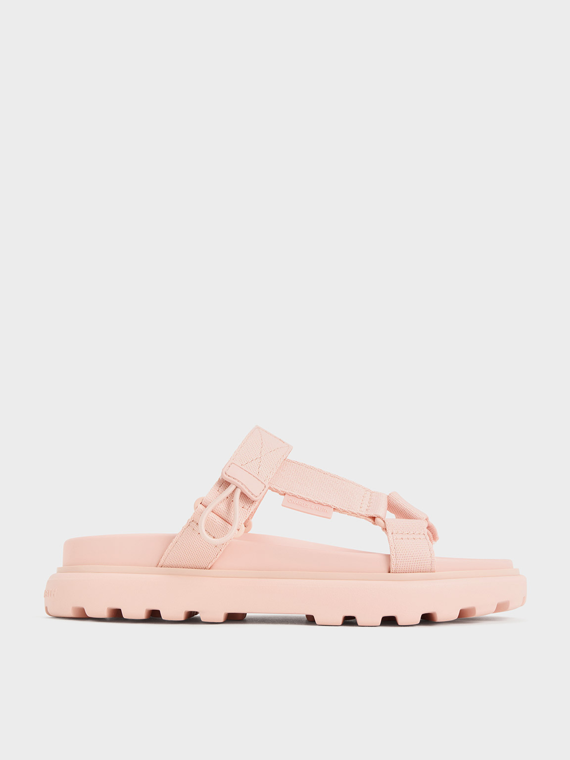 Charles & Keith Maisie Sports Sandals In Pink