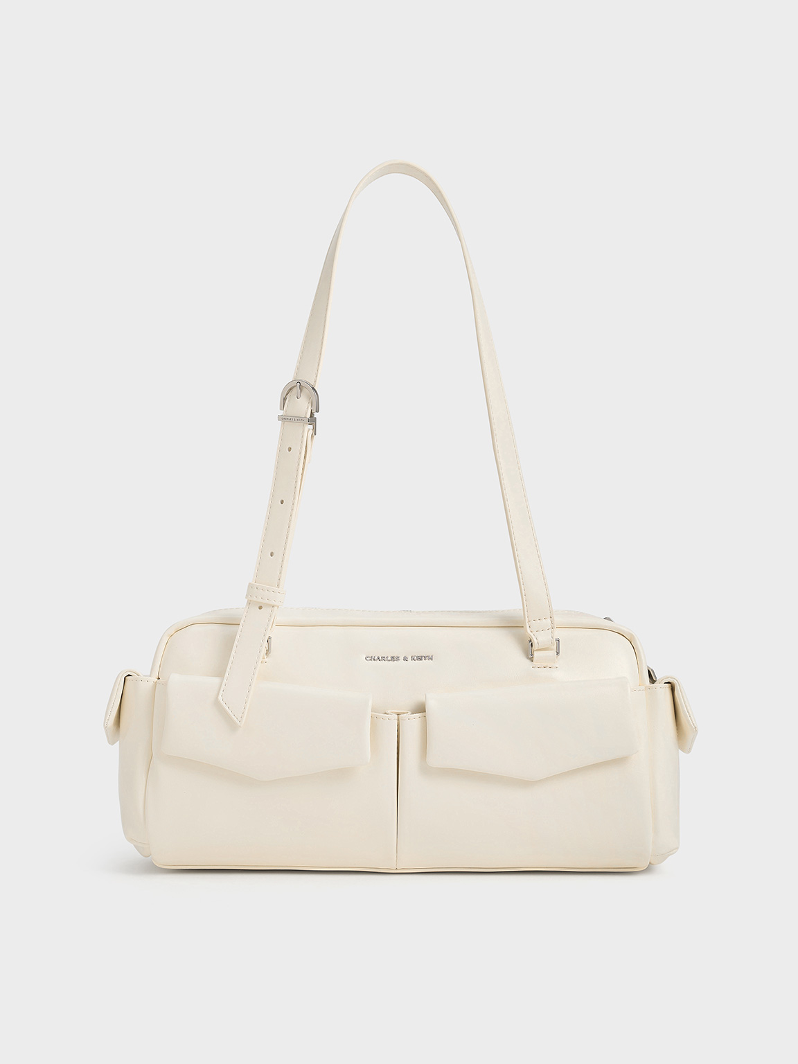 Charles & Keith - Rachel Elongated Multi-Pocket Shoulder Bag
