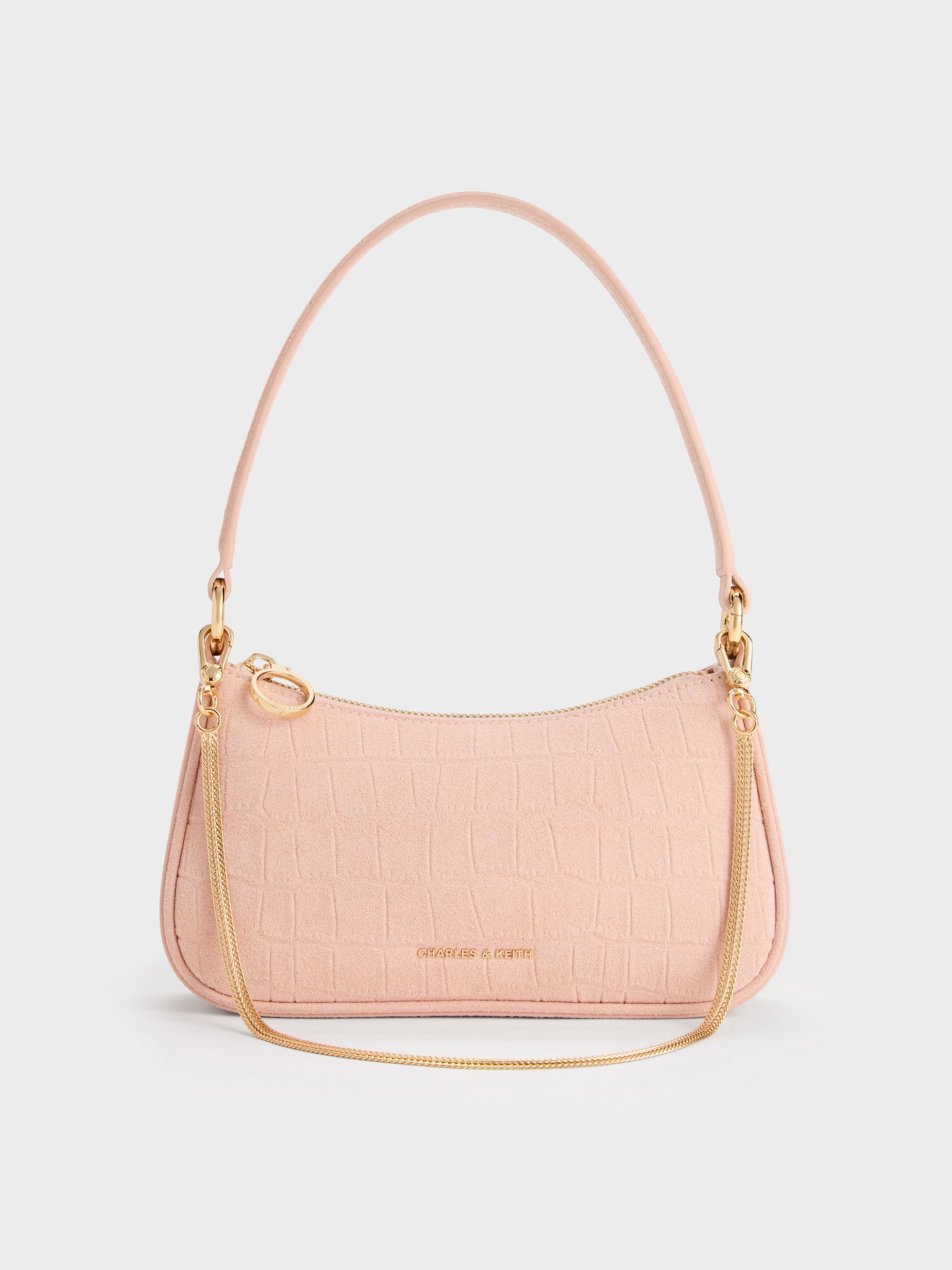 Pink Elspeth Shoulder Bag - Pink - CHARLES & KEITH International