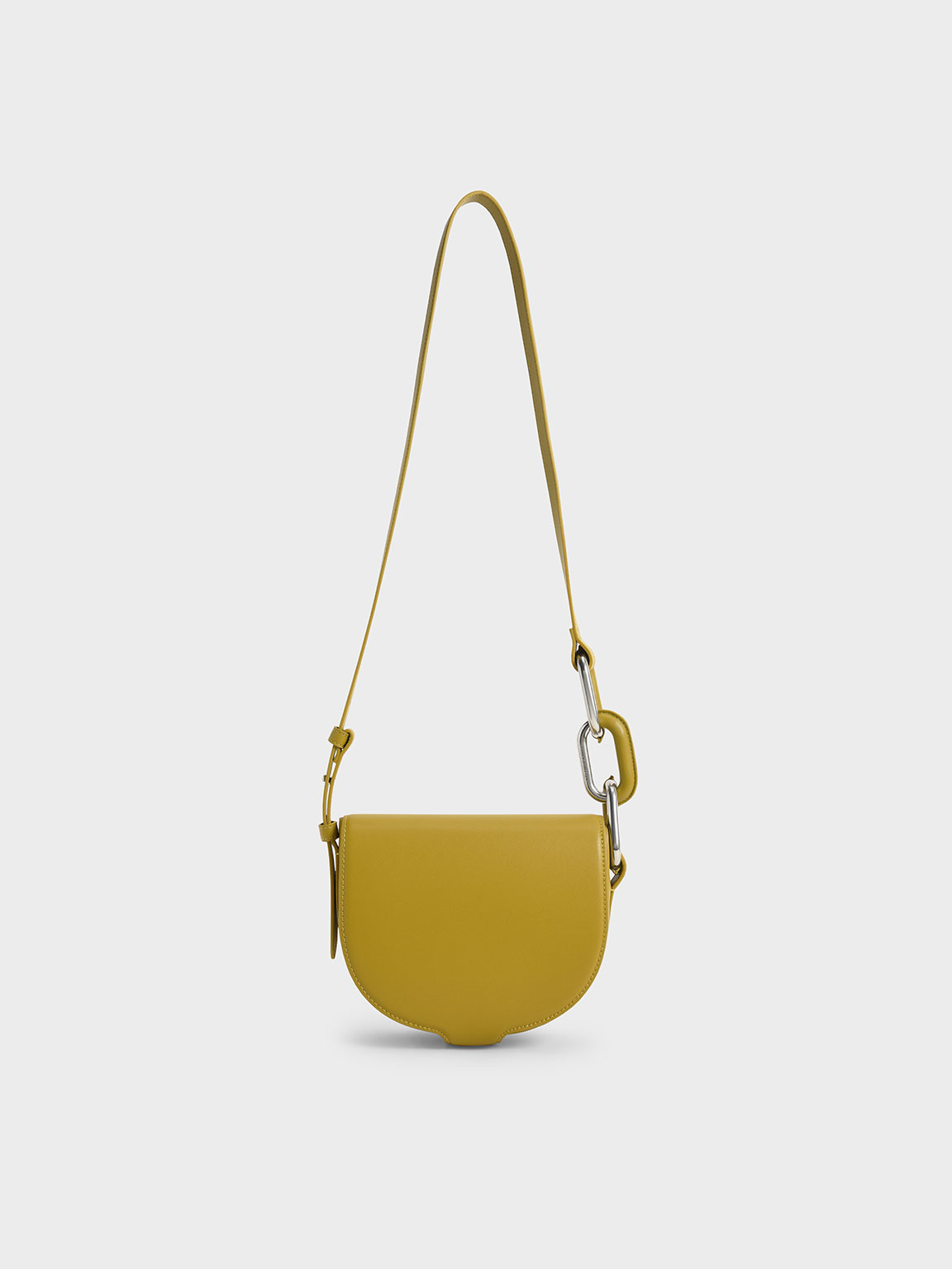 Charles & Keith Kora Saddle Crossbody Bag In Mustard ModeSens