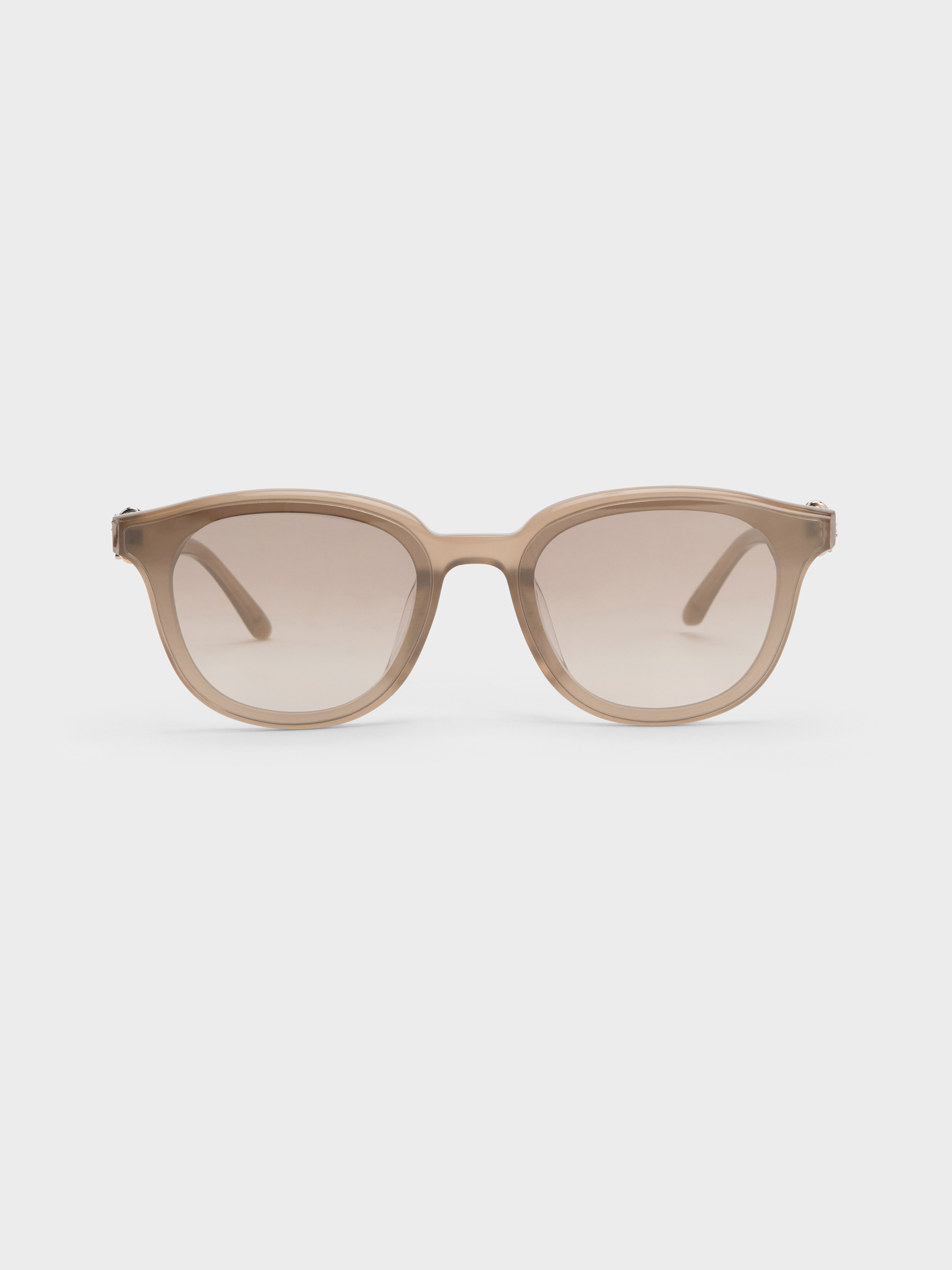 CHARLES & KEITH - Roux Crystal Square Sunglasses
