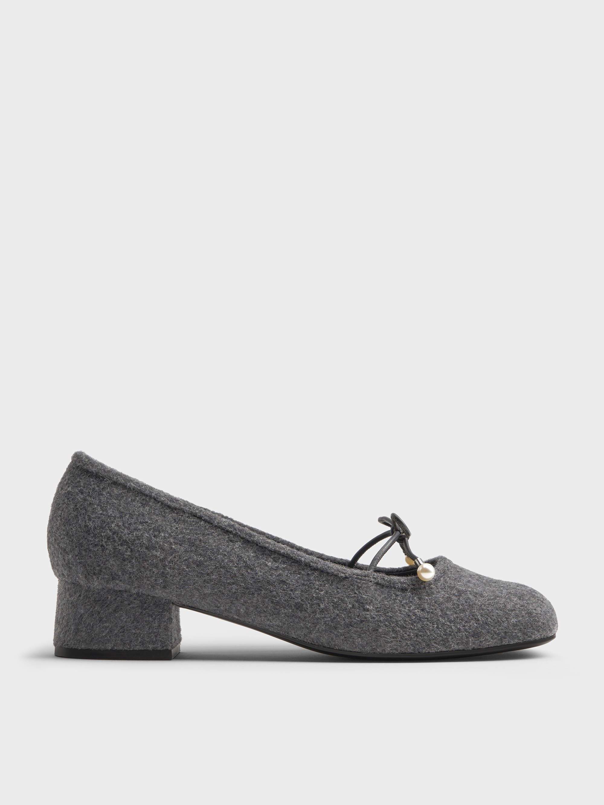 新品 MARNI Little Bow サボバレエフラット ライトグレー37.5 MARNI(マルニ)｜ナッパレザー製シームレス Little Bow バレエフラット