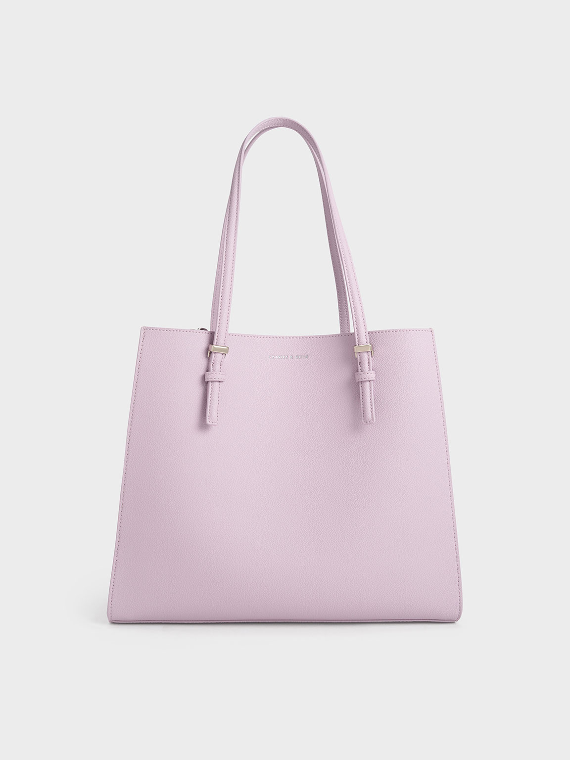 Lilac Double Handle Tote Bag | CHARLES & KEITH
