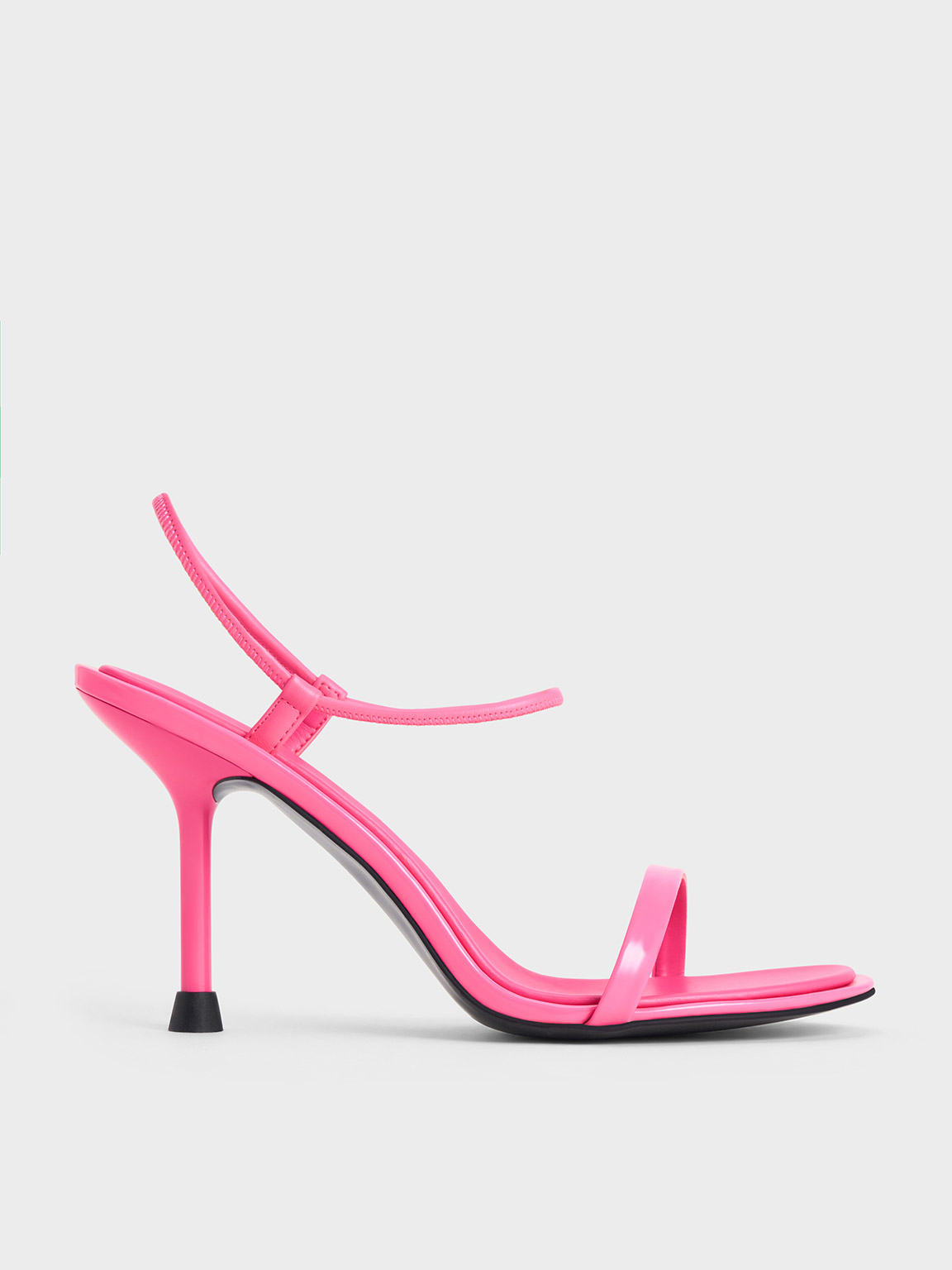 Charles & Keith Stiletto-heel Ankle-strap Pumps In Pink