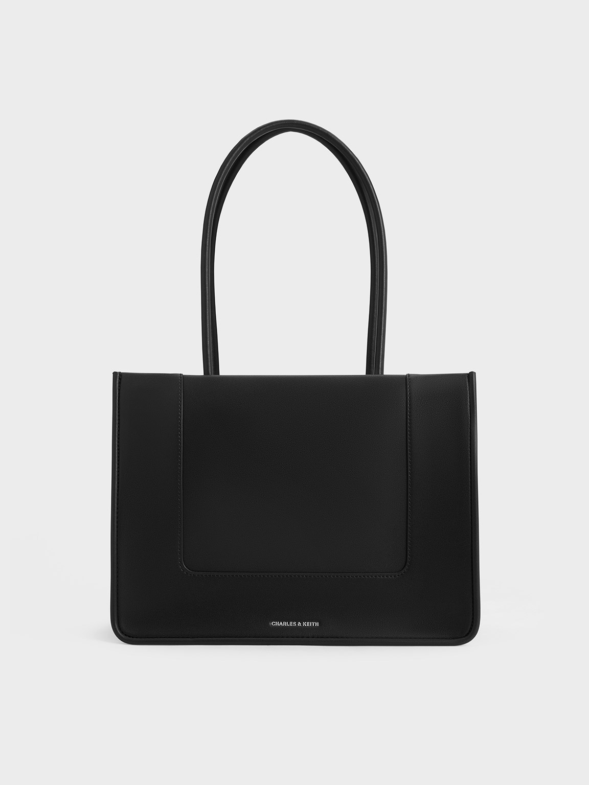 Charles & Keith Daylla Tote Bag In Noir