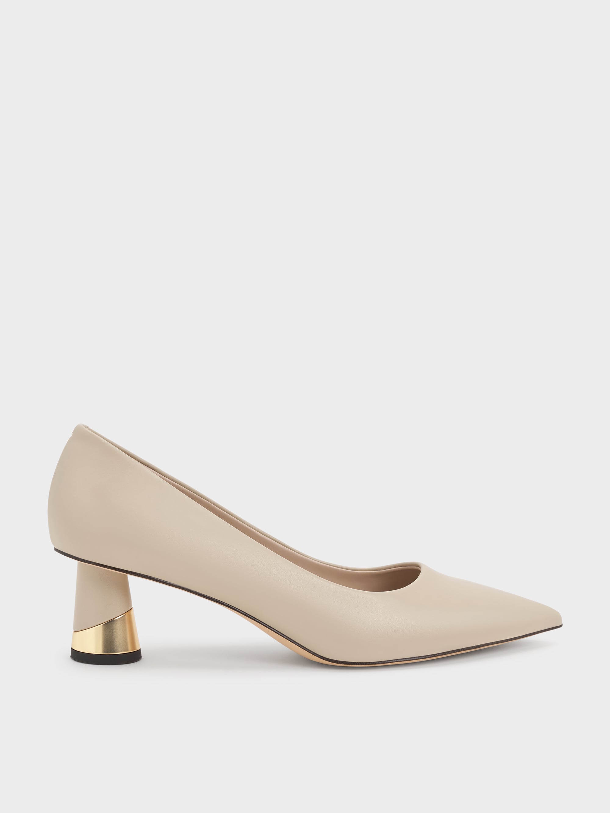 CHARLES & KEITH - Cammie Metallic-Heel Pumps