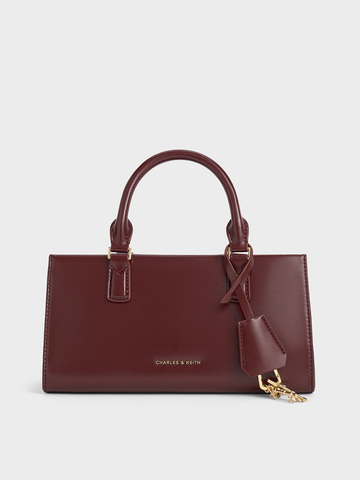 Mulberry Plum Mini Kerry Tote Bag - CHARLES & KEITH