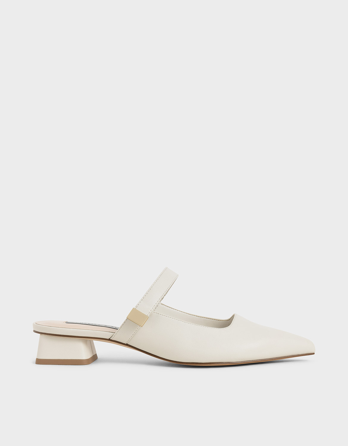 Chalk Mary Jane Mules CHARLES & KEITH PA