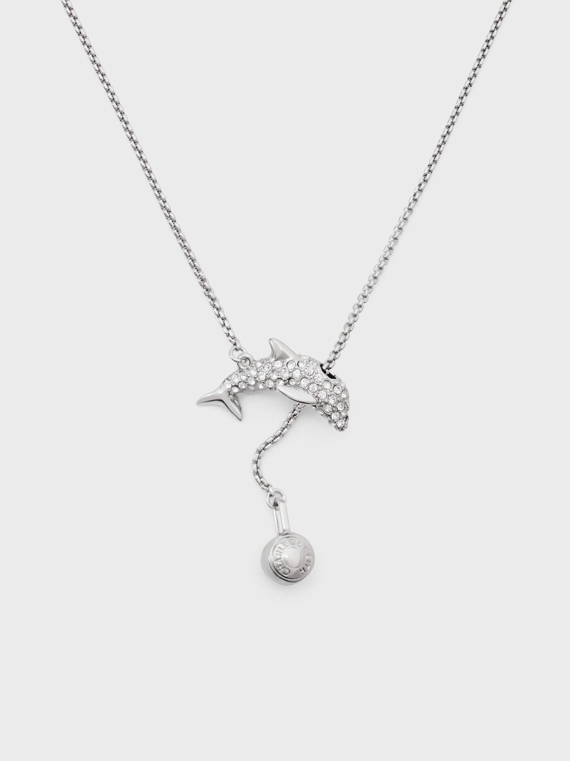 CHARLES & KEITH - Delfina Crystal-Dolphin Ball Necklace