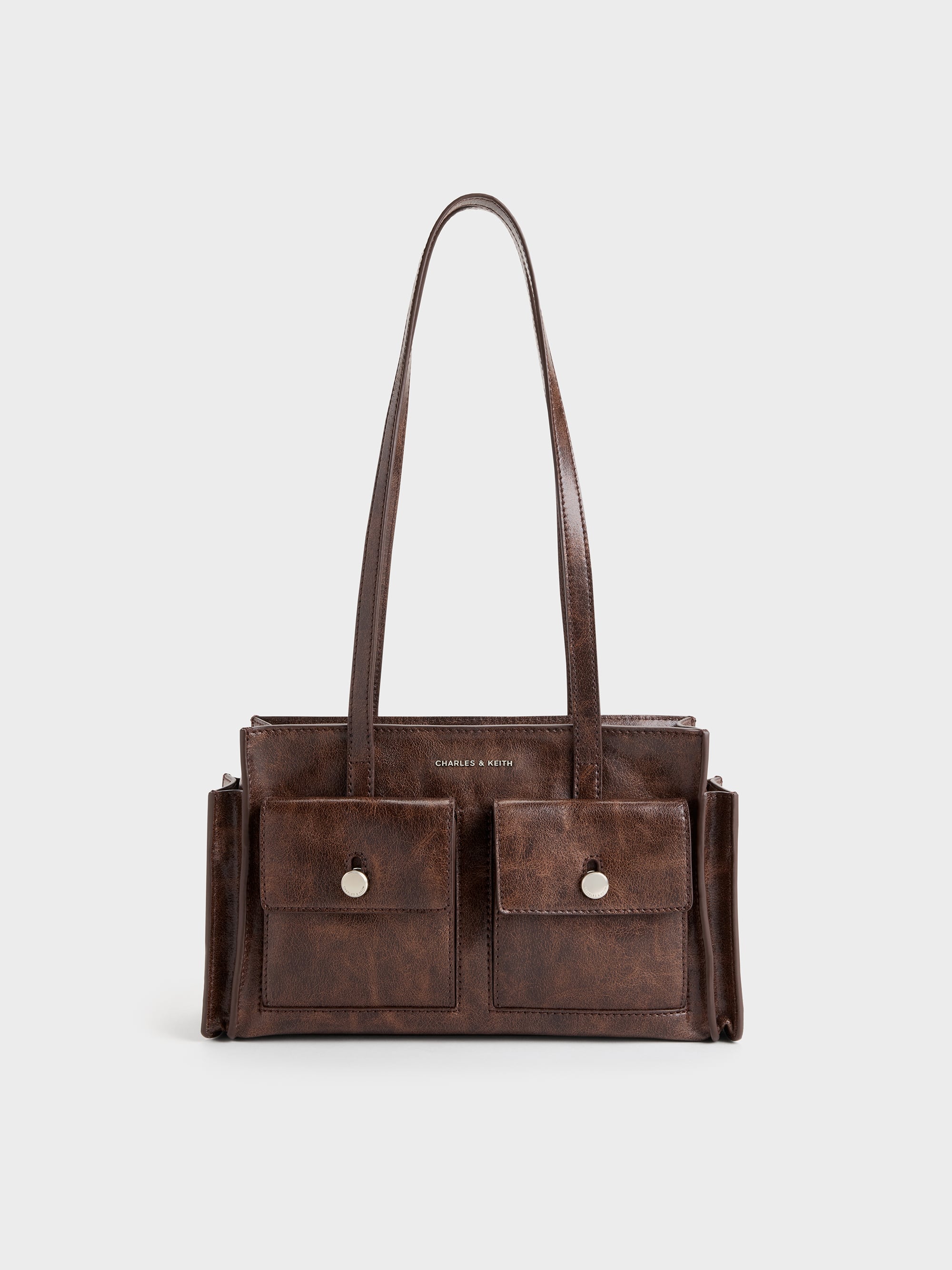 CHARLES & KEITH - Zevon Multi-Pocket Tote Bag