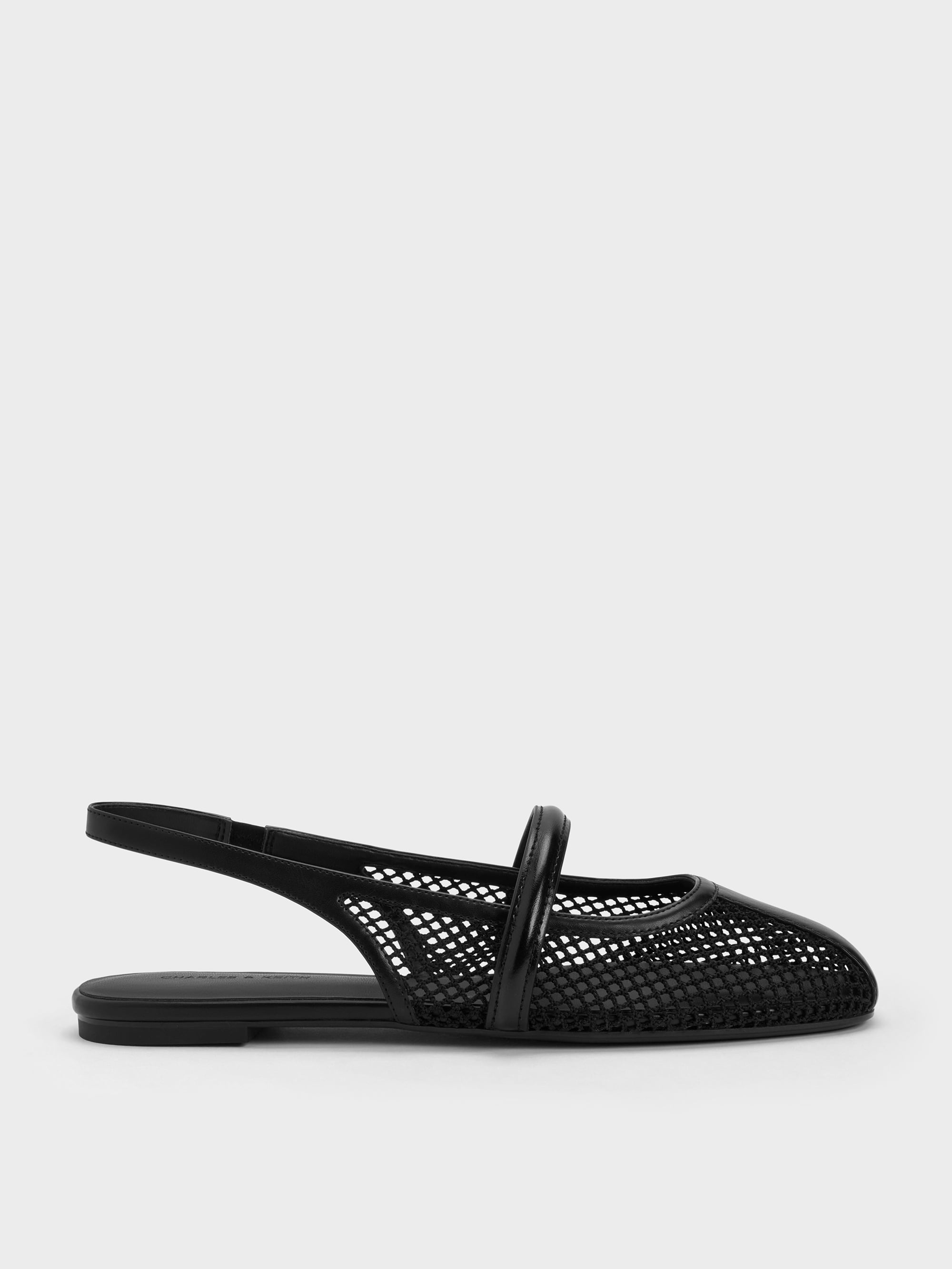 Charles & Keith - Ellory Mesh Slingback Mary Jane Flats