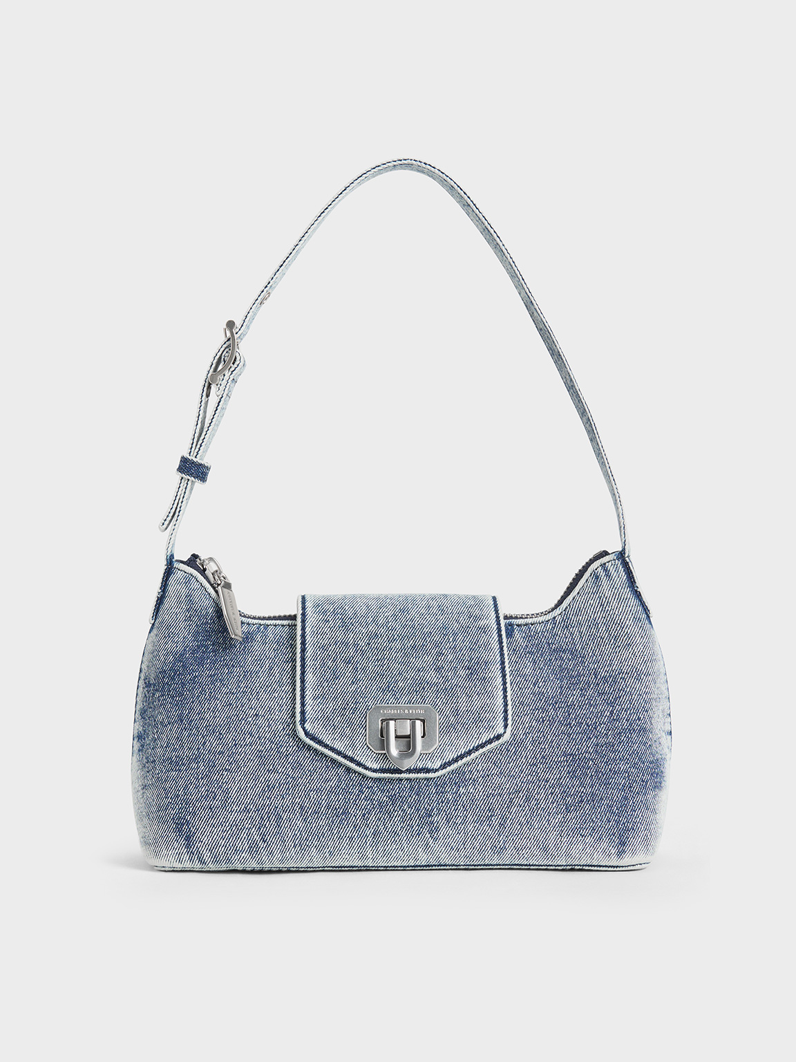 Charles and keith blue handbag hotsell