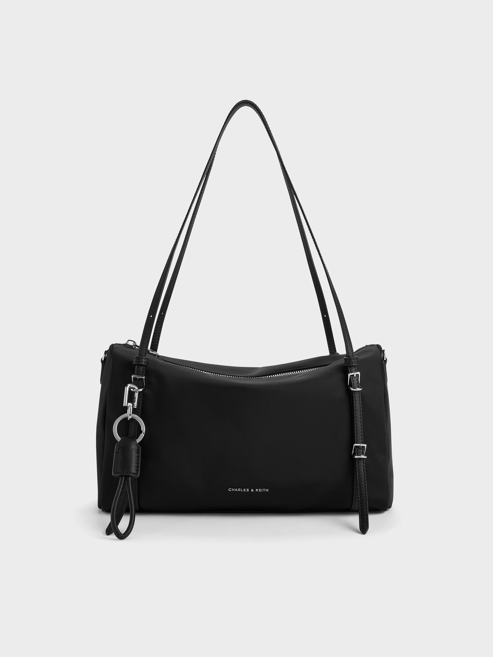 Levy Nylon Shoulder Bag - Noir - CHARLES & KEITH US