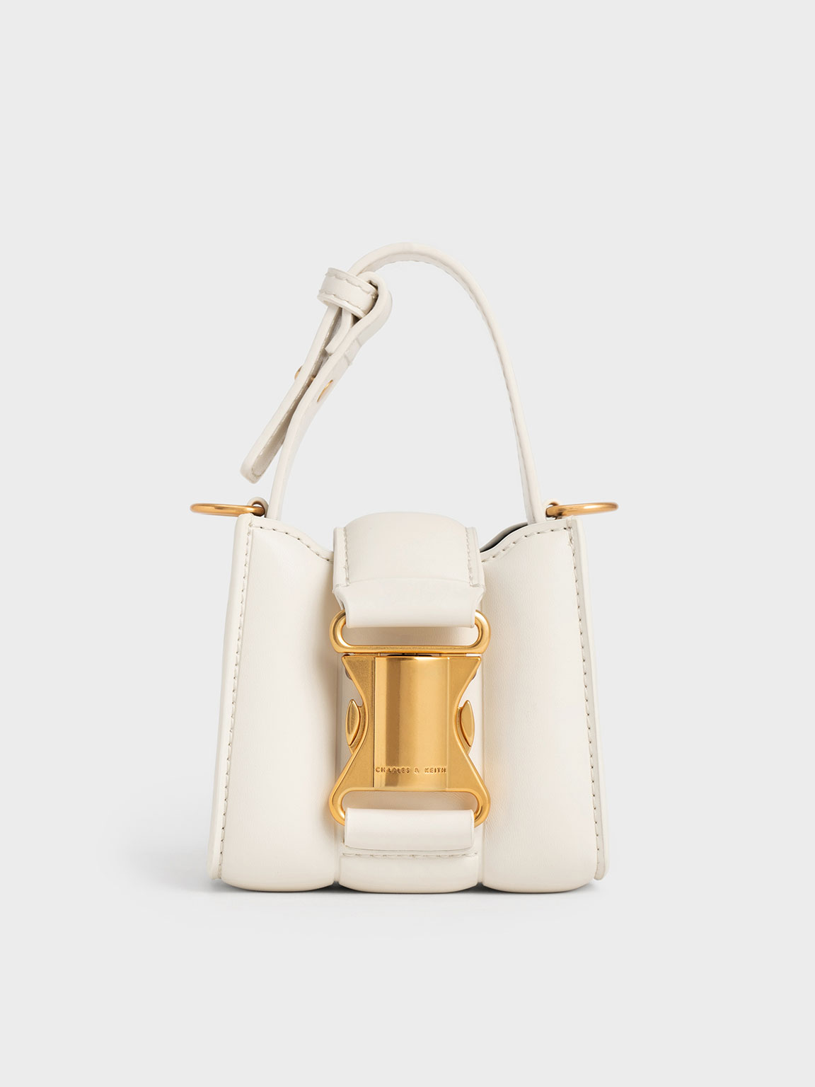 Cream Ivy Top Handle Mini Bag - CHARLES & KEITH US