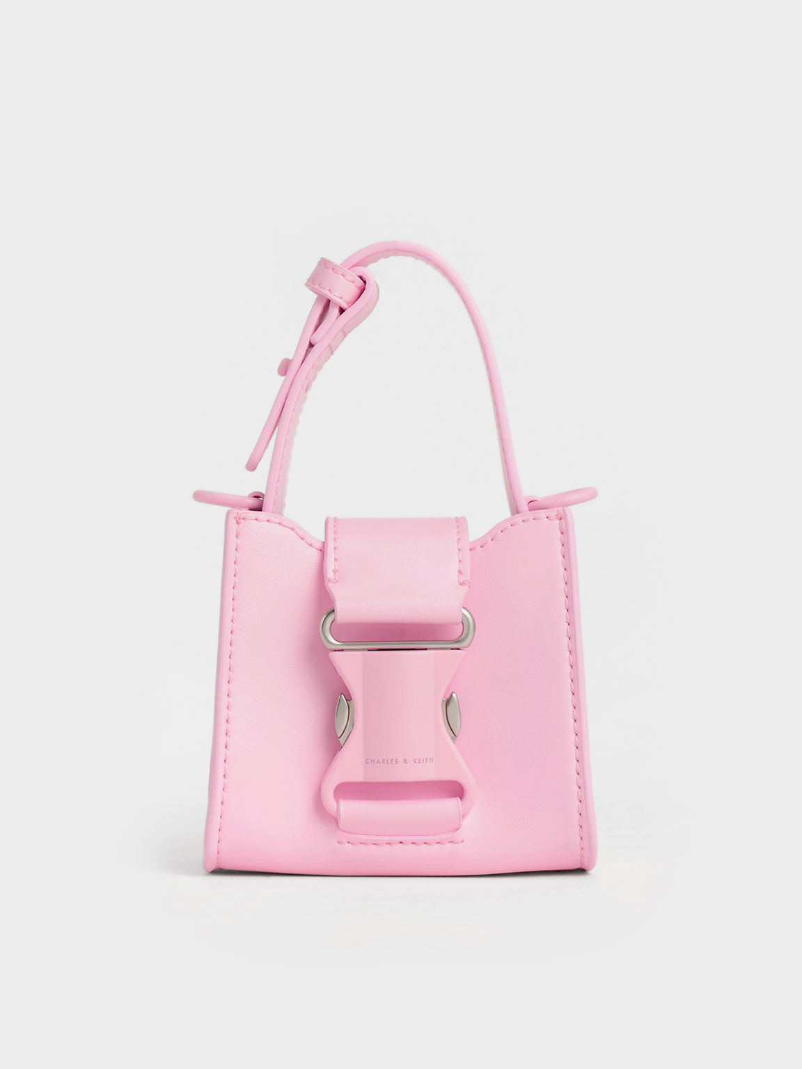 Charles & Keith Ivy Top Handle Mini Bag In Pink