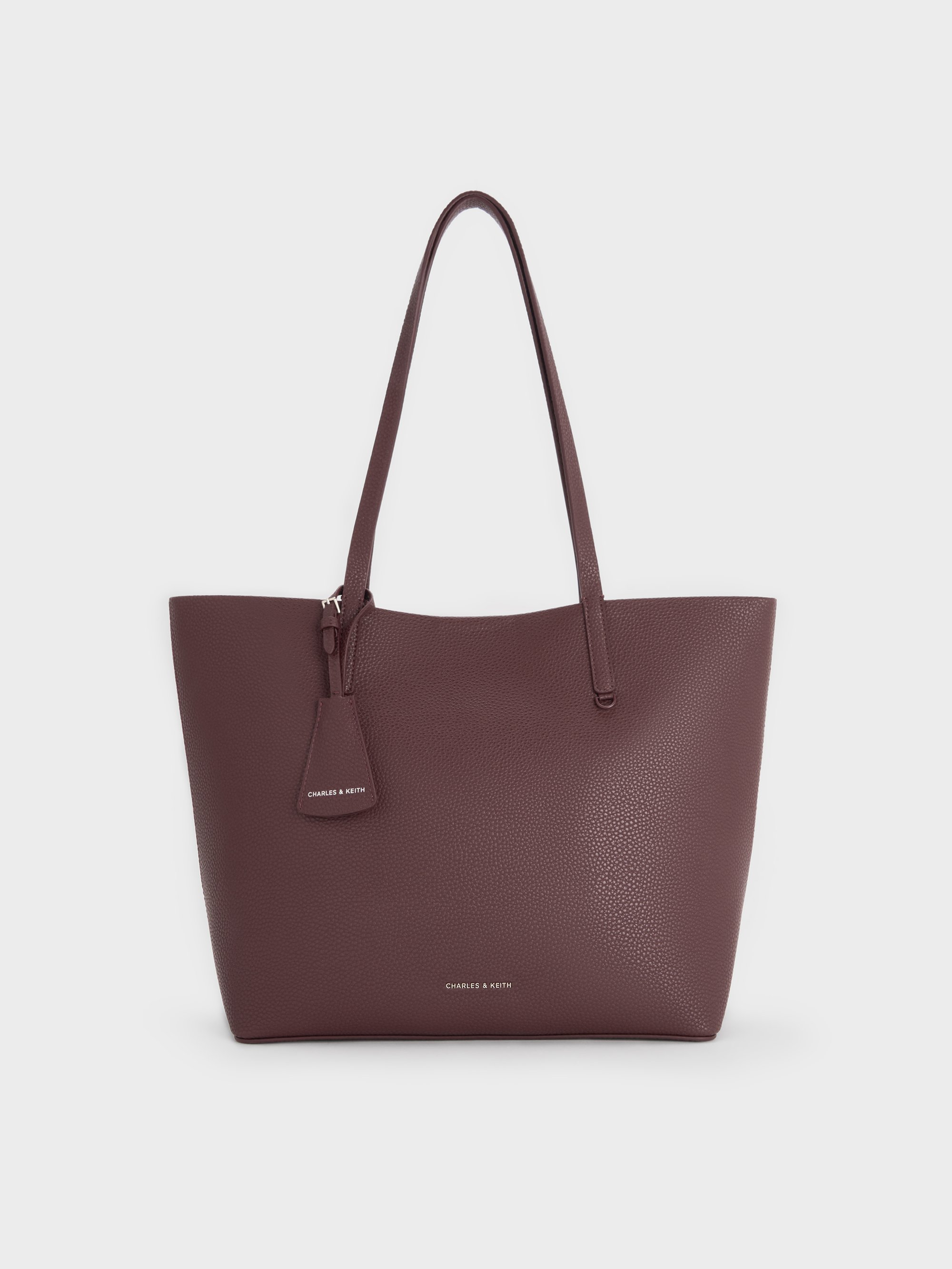 Charles & Keith - Beryl Tote Bag In Red