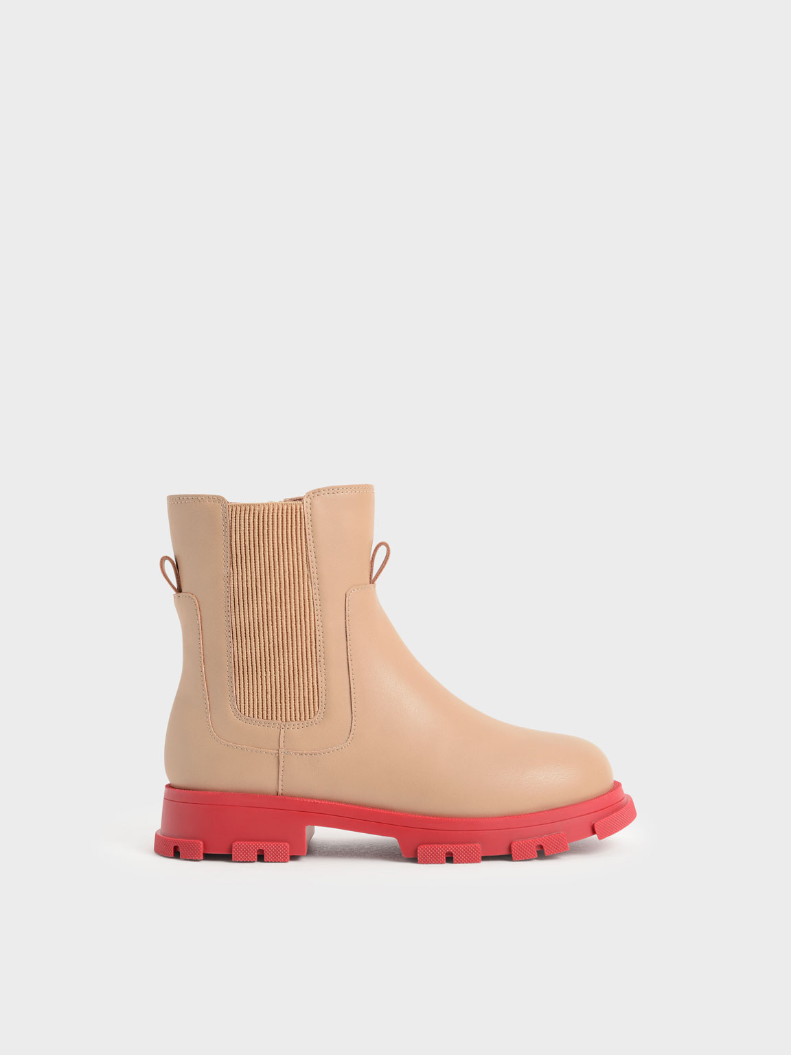 Girls Chunky Coloured Sole Chelsea Boots CHARLES KEITH SG
