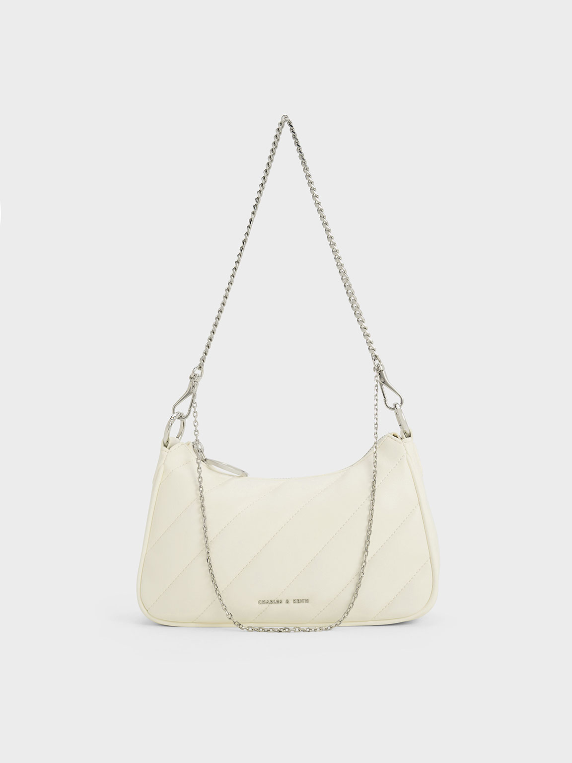 Charles & Keith - Philomena Puffy Chain-Strap Crossbody Bag