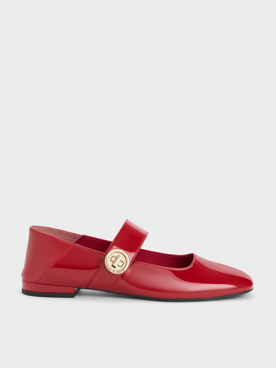 靴 miu miu mary jane patent flat shoes red Miu Miu Round Toe Flat Pumps Mary Jane Bijou Red Patent