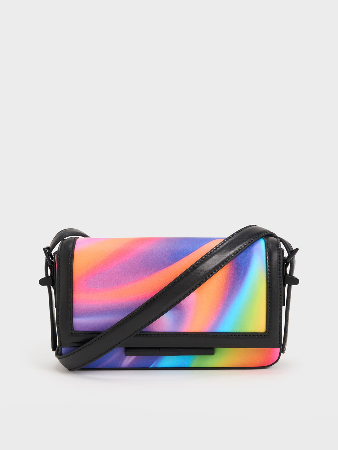 Louis Vuitton Black Taiga Rainbow Crossbody Bag Multiple colors