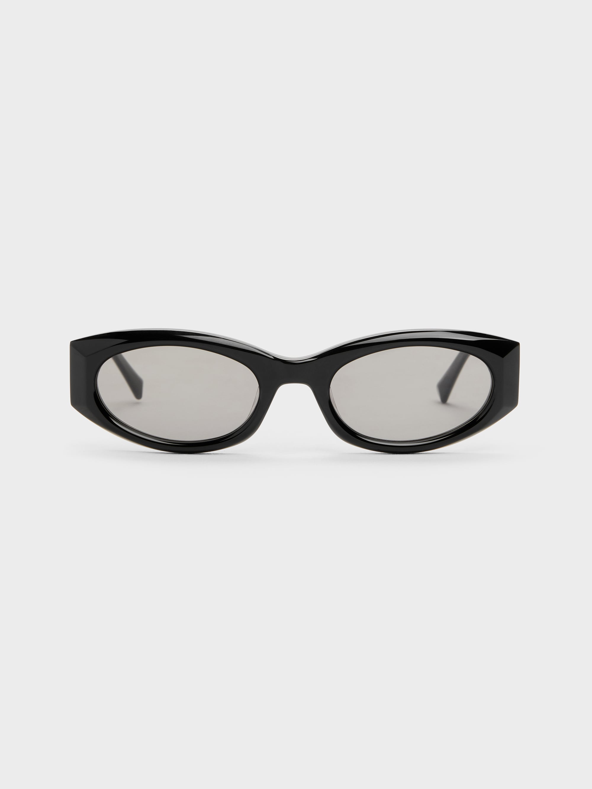 Aubrey Oval Sunglasses - Noir - CHARLES & KEITH US