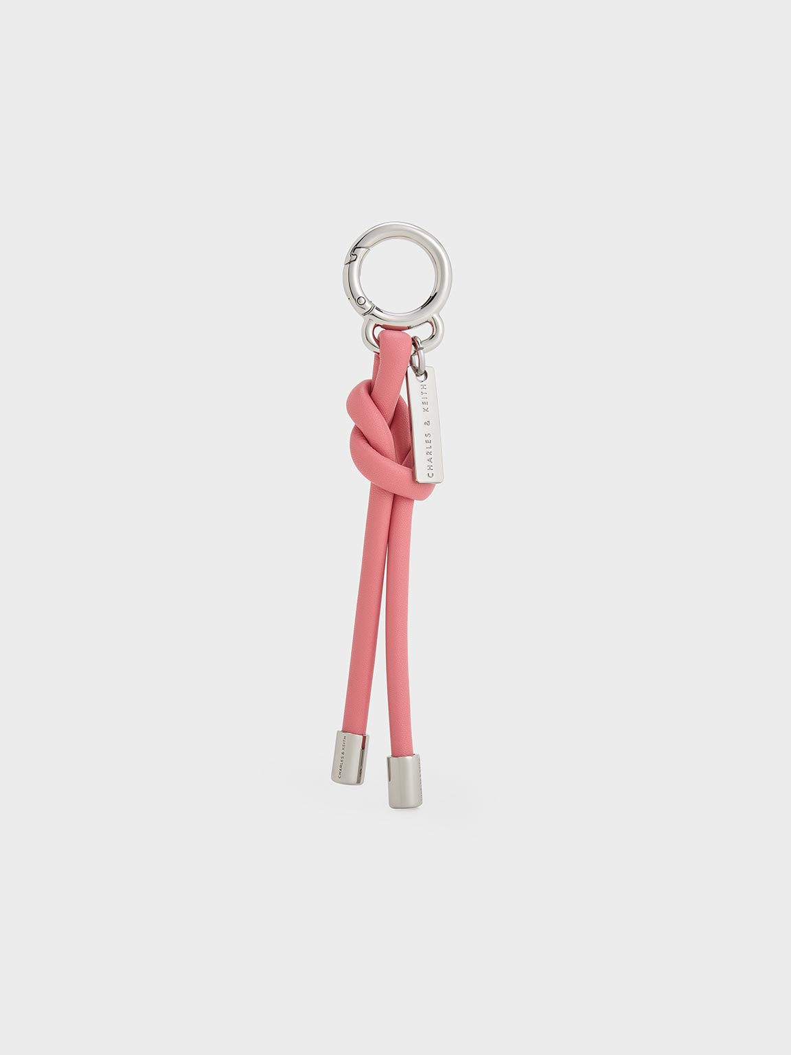 Charles & Keith - Knotted Rope Charm In Pink
