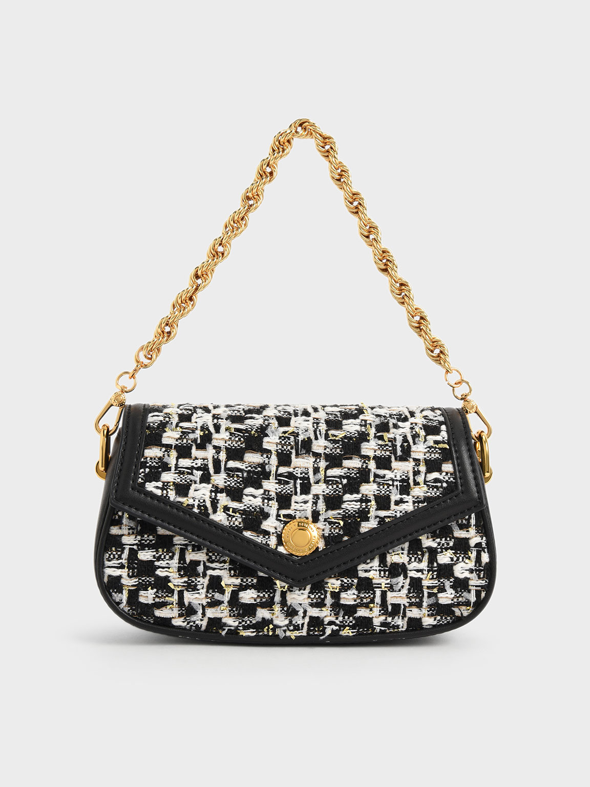 Maximilian Chevron Shearling Crossbody Bag - ShopStyle