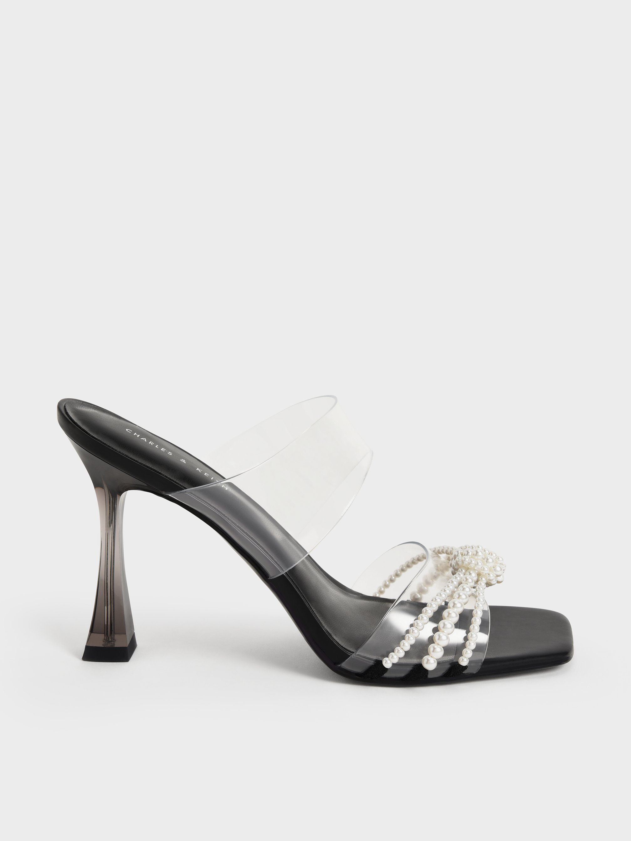 CHARLES & KEITH Beaded Sculptural Heel Mules/送料込 | www.yourpoll.co.uk
