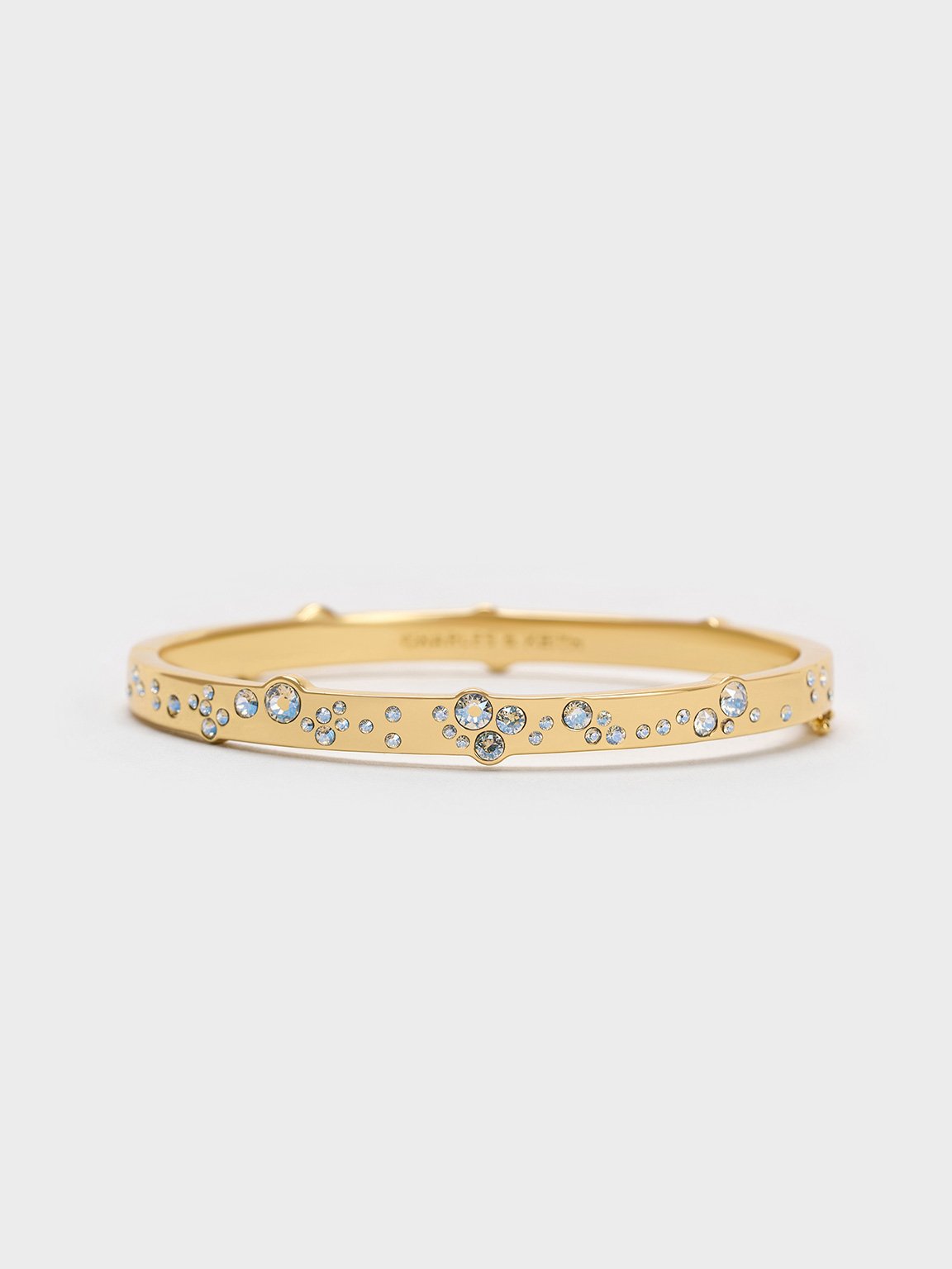 Gold Reverie Crystal Bangle - Gold - CHARLES & KEITH US