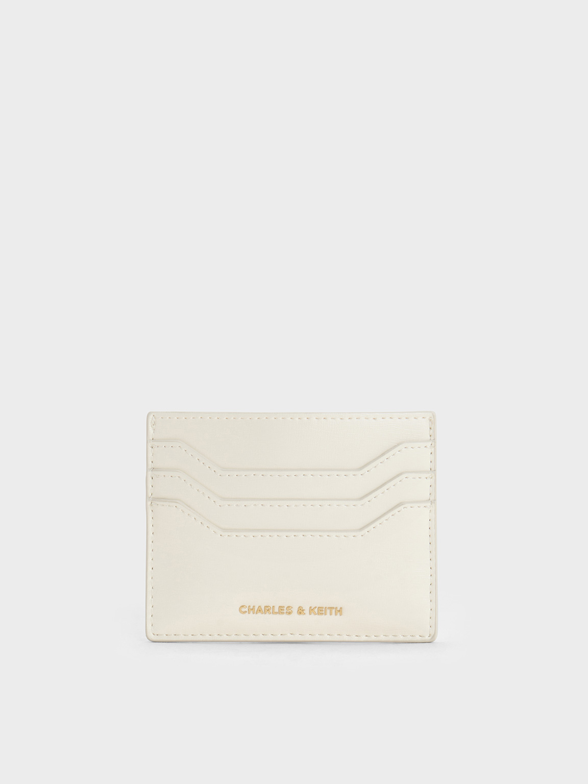 Charles & Keith - Carli Multi-slot Card Holder In Cream
