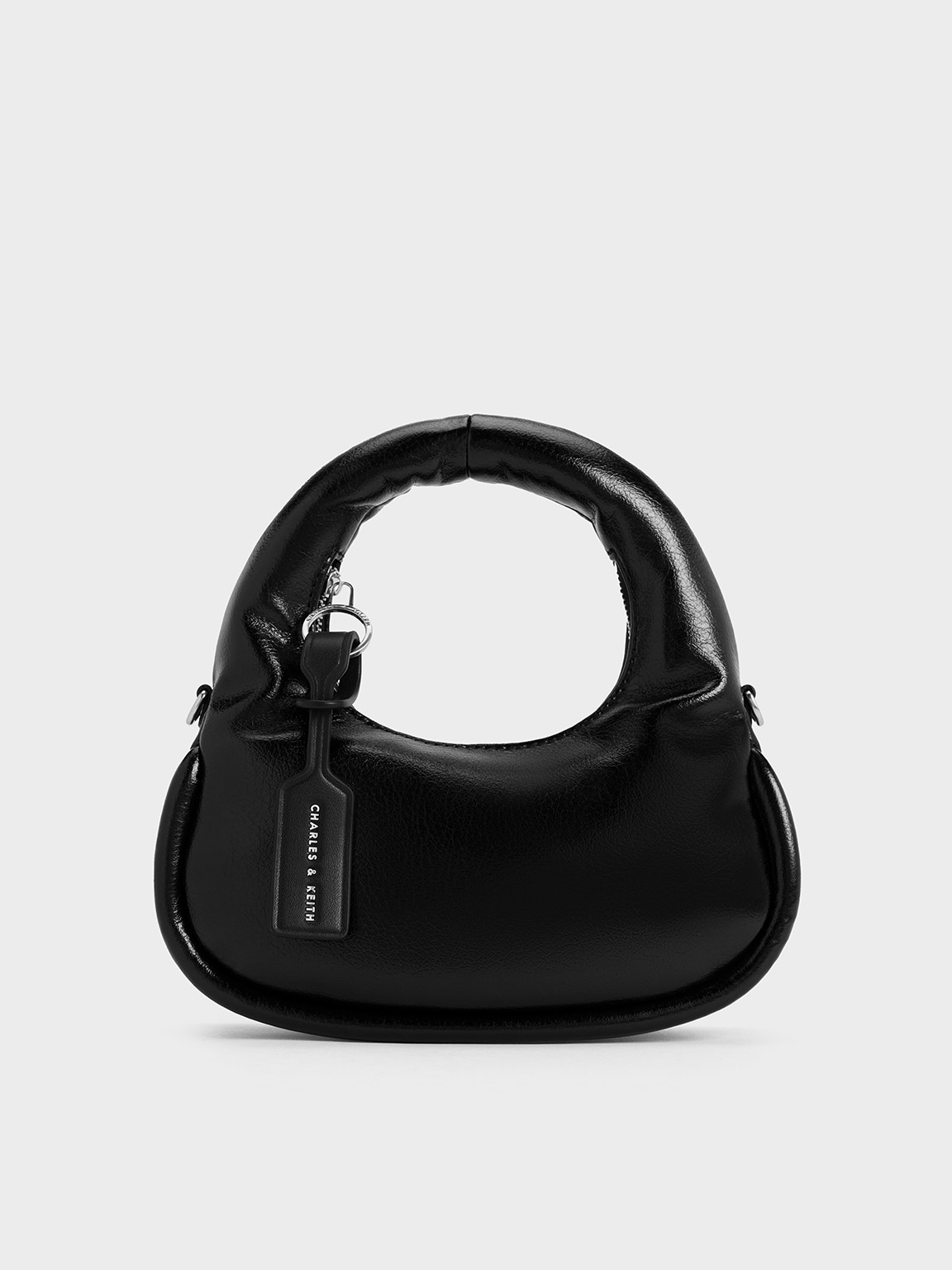 Noir Mini Yama Top Handle Bag - CHARLES & KEITH MY