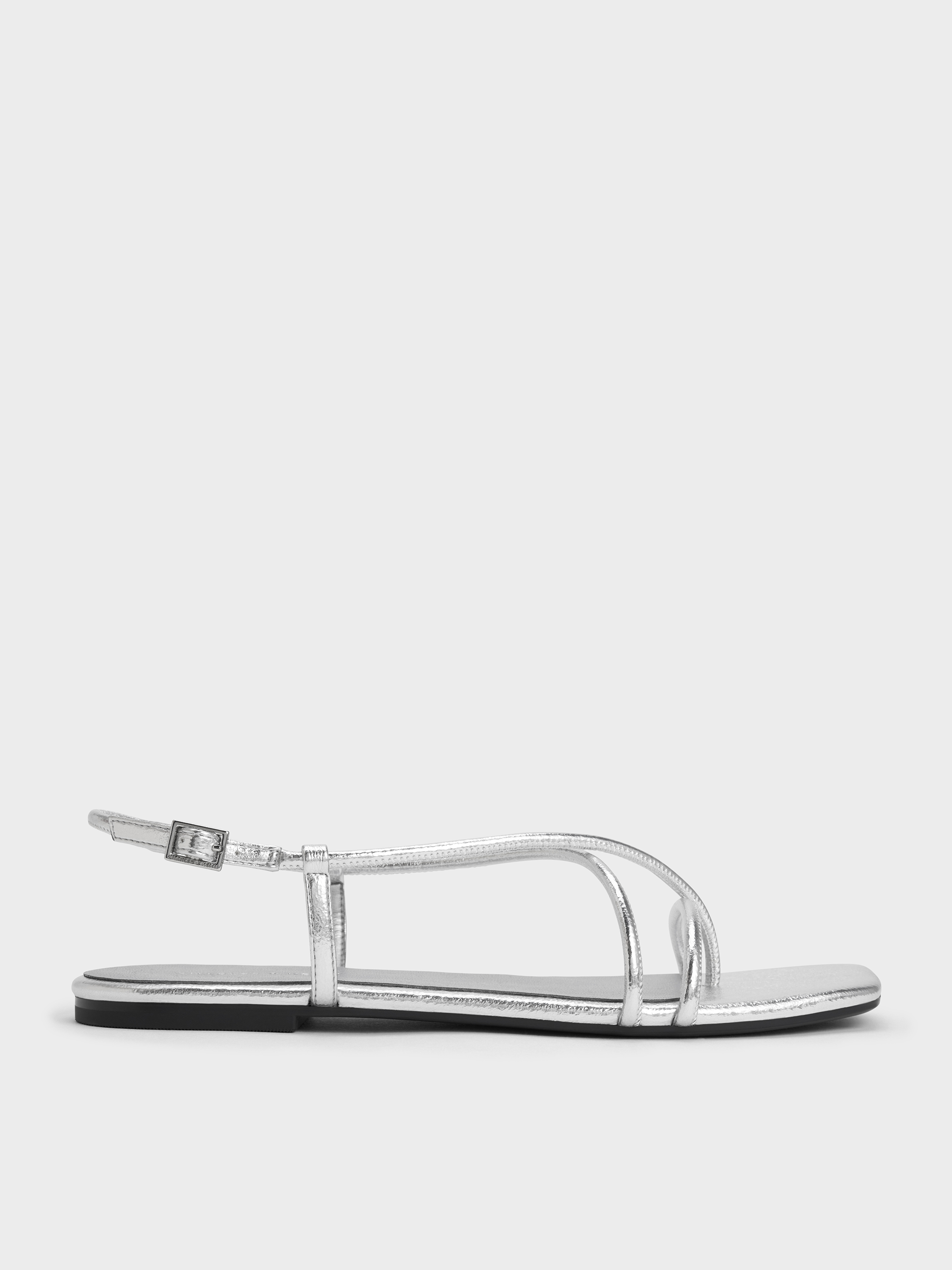 サンダル・ミュール 3way strap sandals silver grey Amazon.com | Easy Spirit Women's Silvie Flat Sandal, Grey
