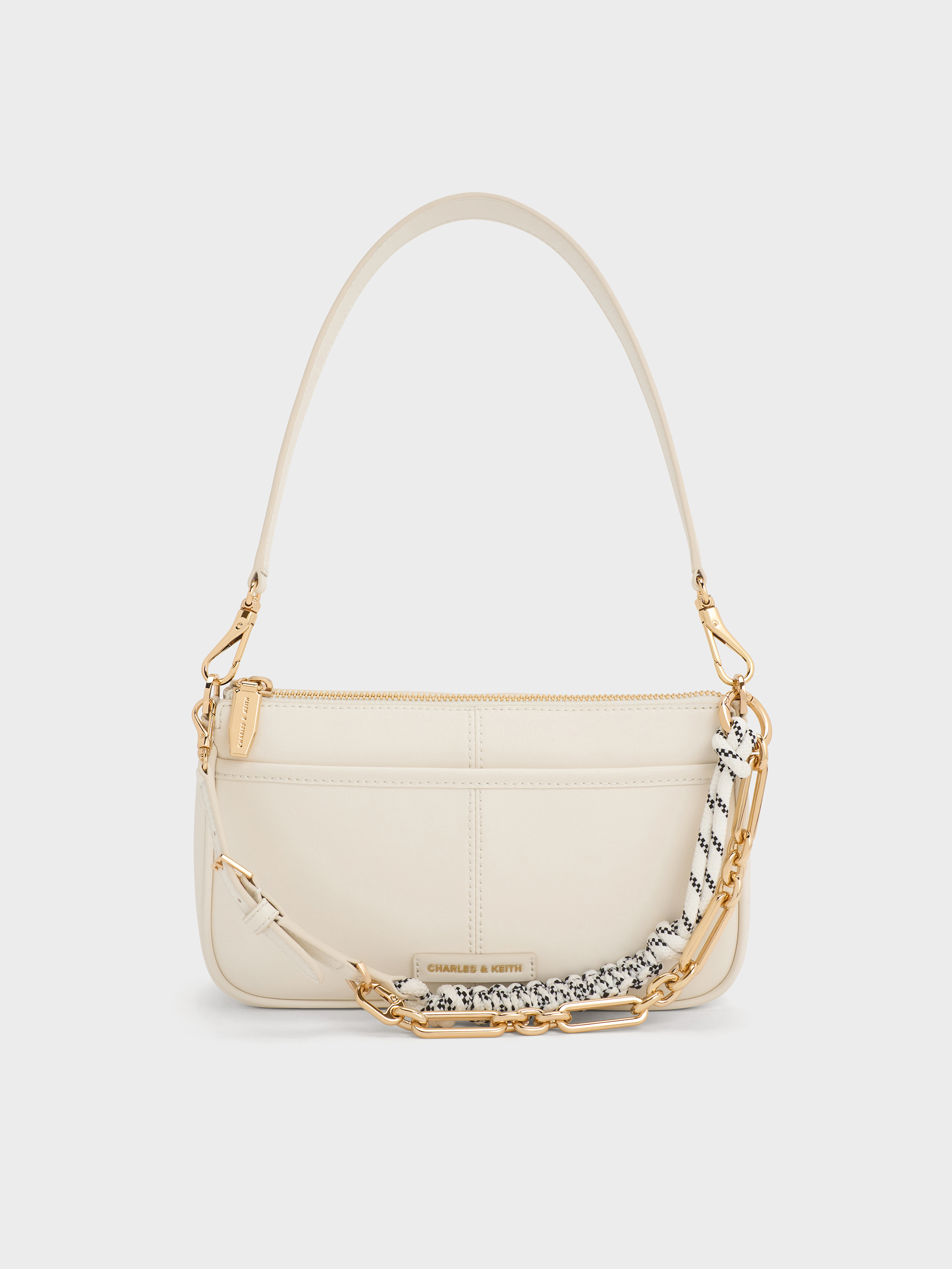 accent rope shoulder bag／beige Cumulus shoulder bag beige - Aube | Handbags